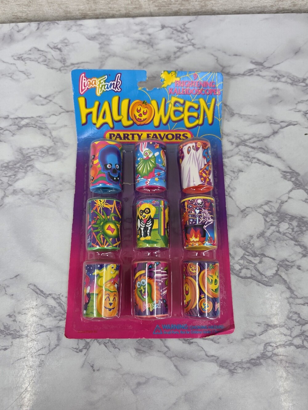 Lisa Frank Vintage Halloween Party Favors Frightening Kaleidoscopes 9ct